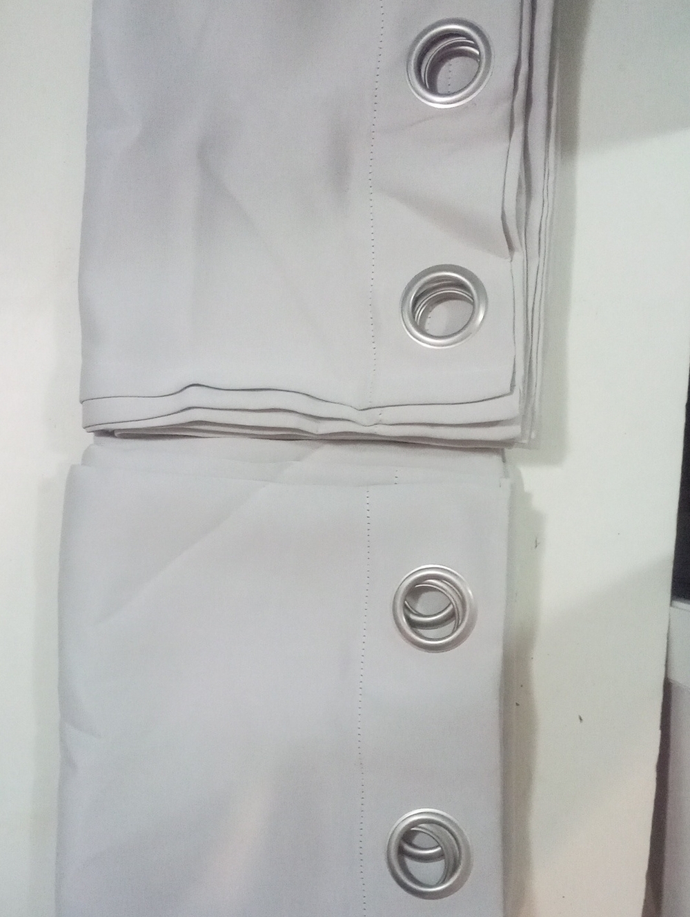Set Of 2 Exclusive Home Gray Sateen Curtain Panels 96" NWT $110